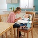 Ghế ăn bột Fisher-Price Spacesaver High Chair, Stripes BLL26  - góc nghiêng