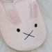 Giày tập đi bé gái KidsPlaza thêu thỏ cute 25K-SH05 (Hồng)  - mặt trái