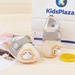 Giày tập đi KidsPlaza 22K-S6 hình Penguin (Be) - mặt trước