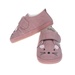 Giày tập đi Mamago K12 thêu hình Chuột size 13 (Hồng)mặt trái