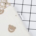 Gối sơ sinh KidsPlaza Muslin gấu PG23 - mặt trái