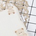Gối sơ sinh KidsPlaza Muslin hình gấu PG23 - mặt trái