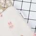 Gối sơ sinh KidsPlaza Muslin hình thỏ PG23 - mặt trái