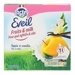 Hoa quả nghiền & Sữa Lactel Eveil vị Táo & Vani 4*100g - mặt sau