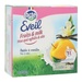 Hoa quả nghiền & Sữa Lactel Eveil vị Táo & Vani 4*100g - góc nghiêng