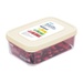 Hộp đựng thực phẩm hình chữ nhật Hokkaido 1000ml - mặt sau