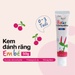 Kem đánh răng Bzu Bzu cho bé trên 0-3 tuổi (50g) - mặt trái