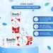 Kem đánh răng Sachi hương dâu 60g 1Y+ - mặt phải