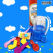 Kẹo bơm bong bóng Playmore 10g - mặt trái