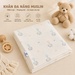 Khăn đa năng muslin 4 lớp O!Baby TM26 (80*100) - mặt trái