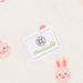 Khăn tắm cho bé KidsPlaza Muslin thỏ PG23 - mặt trái