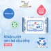 Khăn ướt dịu nhẹ Bzu Bzu 80 tờ - mặt trái