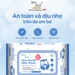 Khăn ướt dịu nhẹ Bzu Bzu 80 tờ - mặt phải