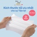 Khăn ướt dịu nhẹ Bzu Bzu 80 tờ - góc nghiêng