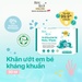Khăn ướt kháng khuẩn Bzu Bzu 30 tờ - mặt trái