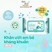 Khăn ướt kháng khuẩn Bzu Bzu 80 tờ - mặt trái