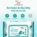 Khăn ướt kháng khuẩn Bzu Bzu 80 tờ - mặt phải