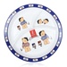 Khay ăn 3 ngăn in hình chú gấu T383-10 - mặt trước