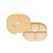 Khay ăn silicone Moyuum 5 ngăn cao cấp (Vàng) - mặt trước