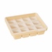 Khay trữ đa năng silicone Moyuum vuông 12 ngăn (Vàng) - mặt trước