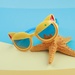 Kính râm cho bé KidsPlaza gọng dẻo 8177 C10 Yellow - mặt trước