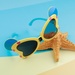 Kính thời trang gọng dẻo KidsPlaza 8264 C43 Yellow - mặt trái