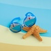 Kính râm thời trang KidsPlaza gọng dẻo 8256 C33 Blue - mặt trước