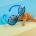 Kính râm thời trang KidsPlaza gọng dẻo 8256 C33 Blue - mặt trái