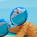 Kính râm thời trang KidsPlaza gọng dẻo 8256 C33 Blue - mặt phải