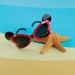 Kính râm thời trang KidsPlaza gọng dẻo 8264 C40 Red - mặt trước