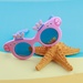 Kính thời trang KidsPlaza gọng dẻo 8240 C42 Pink - mặt trước