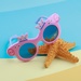 Kính thời trang KidsPlaza gọng dẻo 8240 C42 Pink - mặt trái