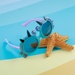 Kính thời trang KidsPlaza gọng dẻo 8258 C27 Mint - mặt trái