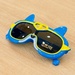 Kính thời trang gọng dẻo KidsPlaza Tia Chớp 2458 C4 (Xanh) - mặt trái