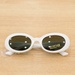 Kính thời trang gọng dẻo KidsPlaza Basic 1296 C3 (Trắng) - mặt trước