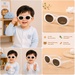 Kính thời trang gọng dẻo KidsPlaza Basic 1296 C3 (Trắng) - mặt phải