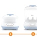 Máy tiệt trùng Fatzbaby sấy khô và hâm sữa điện tử 4in1 - góc nghiêng