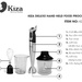 Máy xay cầm tay đa năng Kiza KZ1209 - mặt phải