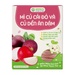 Mì ăn dặm củ cải đỏ, củ dền Anpaso 120g - mặt trái