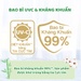 Miếng lót Molfix newborn 2 (60+6) cho bé trên 1 tháng tuổi - mặt phải
