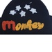 Mũ len chụp tai in chữ Monkey - mặt trái