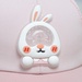 Mũ lưỡi trai KidsPlaza thỏ 2 tai 25K-H24 Size 50 (Hồng) - mặt trái