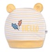 Mũ sơ sinh Otis bé gái KidsPlaza ND22H kẻ vàng - mặt trước