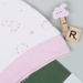 Mũ sơ sinh Otis bé gái Kids Plaza ND22T (Trắng hồng) - mặt phải