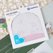 Mũ sơ sinh Otis bé gái Kids Plaza ND22T (Trắng hồng) - mặt sau