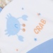 Mũ sơ sinh Otis bé trai in crab KidsPlaza ND22T (Trắng xanh) - mặt trái