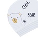 Mũ sơ sinh bé trai Otis kẻ xanh KidsPlaza ND21T (Trắng) - mặt trái
