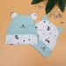 Mũ sơ sinh cho bé Mamago in hình chú chuột Mickey NĐ19 (Xanh) - mặt trước