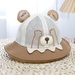 Mũ thời trang KidsPlaza thêu gấu 25K-H27 Size 50 (Nâu) - mặt trái