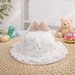 Mũ vành bé gái KidsPlaza đính nơ & ren 26K-H13 size 50 (Trắng) - mặt trước